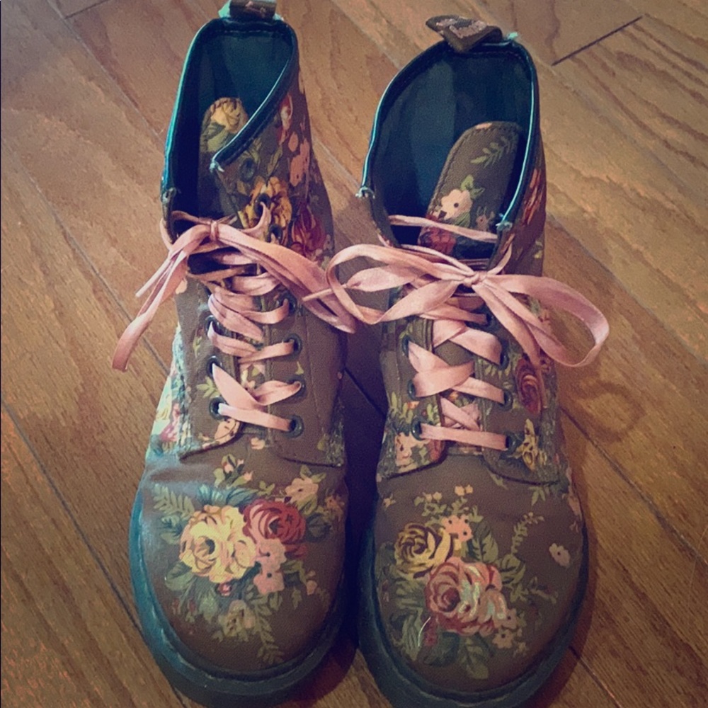 Dr Martens limited edition floral boots